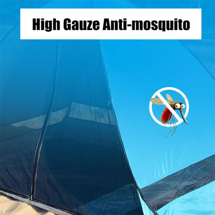 Screen Mesh Door Curtain Tent Automatic Pop Up Beach Sunshade Tent(Light Blue)-garmade.com