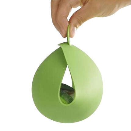 2 PCS Silicone Cooking Bowl Microwave Oven Foldable Steamed Fish Bowl Salad Bowl(Green)-garmade.com