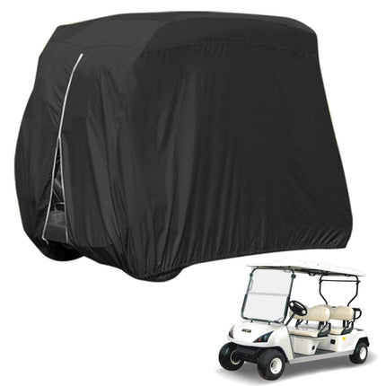 210D Oxford Cloth Golf Cart Cover Scooter Kart Dust Cover, Specification: 242 x 122 x 168 cm(Black)-garmade.com