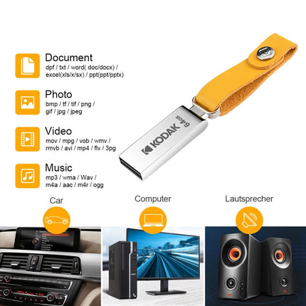 Kodak K122 USB 2.0 High-speed Transfer U Disk, Capacity: 32GB-garmade.com
