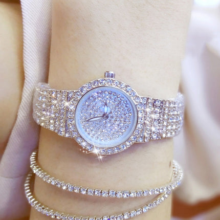 BS Bee Sister FA1101 Women Chain Watch Starry Diamonds Wrist watch(Silver Diamonds Surface)-garmade.com