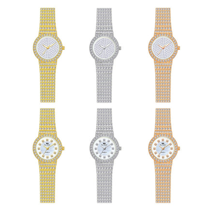 BS Bee Sister FA1101 Women Chain Watch Starry Diamonds Wrist watch(Golden Scale Surface)-garmade.com