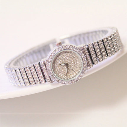 BS Bee Sister FA1101 Women Chain Watch Starry Diamonds Wrist watch(Silver Scale Surface)-garmade.com