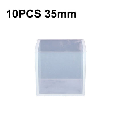 10 PCS 35mm Crystal Drop Glue Square Silica Gel Mold DIY Handmade Jewelry Decoration Model-garmade.com