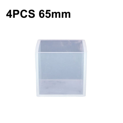 4 PCS 65mm Crystal Drop Glue Square Silica Gel Mold DIY Handmade Jewelry Decoration Model-garmade.com