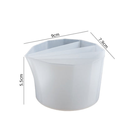 2 PCS DIY Crystal Epoxy Color Separation Cup Silicone Toning Cup, Style: 5 Grid-garmade.com