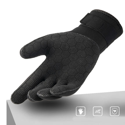 DIVESTAR Diving Gloves Cut & Stab Resistant Sports Gloves, Model: 3mm, Size: L-garmade.com
