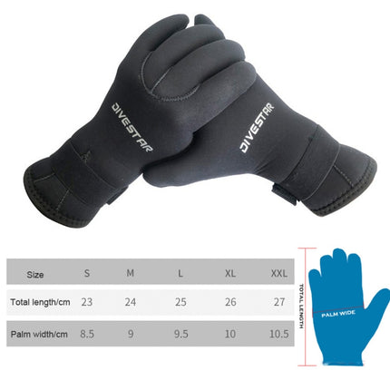 DIVESTAR Diving Gloves Cut & Stab Resistant Sports Gloves, Model: 5mm, Size: M-garmade.com