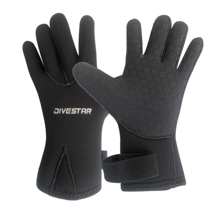 DIVESTAR Diving Gloves Cut & Stab Resistant Sports Gloves, Model: 5mm, Size: L-garmade.com