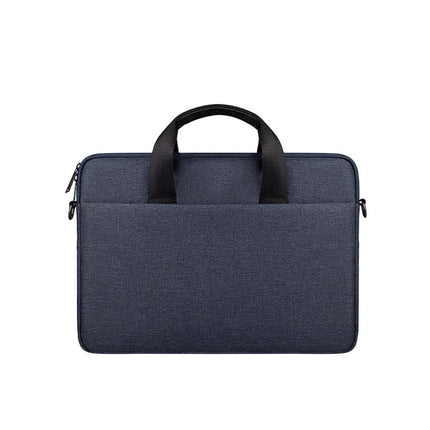 ST09 Portable Single-shoulder Laptop Bag, Size: 13.3 inches(Navy Cyan)-garmade.com