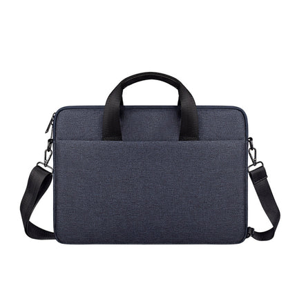 ST09 Portable Single-shoulder Laptop Bag, Size: 13.3 inches(Navy Cyan with Shoulder Strap)-garmade.com