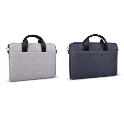 ST09 Portable Single-shoulder Laptop Bag, Size: 13.3 inches(Gray with Shoulder Strap)-garmade.com