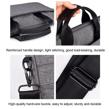 ST09 Portable Single-shoulder Laptop Bag, Size: 13.3 inches(Navy Cyan with Shoulder Strap)-garmade.com