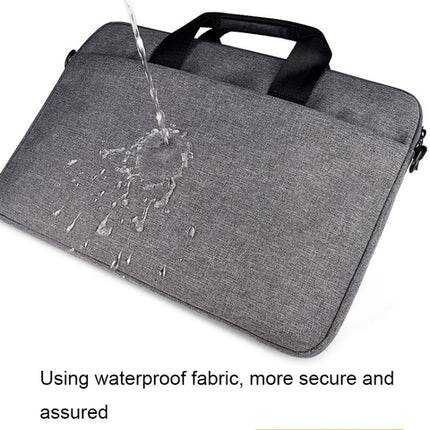 ST09 Portable Single-shoulder Laptop Bag, Size: 15.6 inches(Grey)-garmade.com