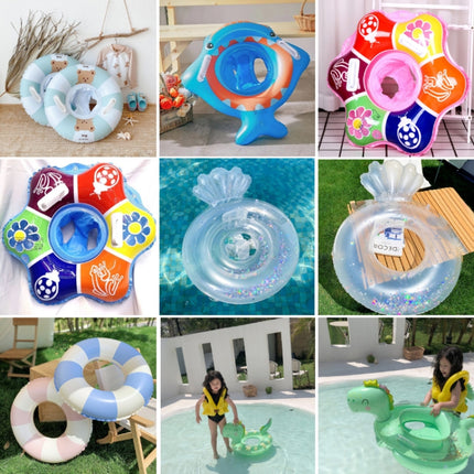 Children Adult Cartoon Inflatable Swimming Ring, Pattern: New Blue Shark-garmade.com