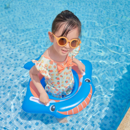 Children Adult Cartoon Inflatable Swimming Ring, Pattern: New Blue Shark-garmade.com