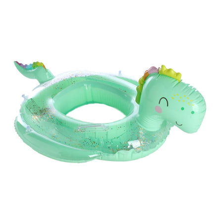 Children Adult Cartoon Inflatable Swimming Ring, Pattern: 70# Sequenant Green Dinosaur-garmade.com