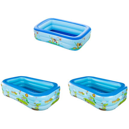 Children Adult Cartoon Inflatable Swimming Ring, Pattern: 1.2m Two Layer Pool-garmade.com