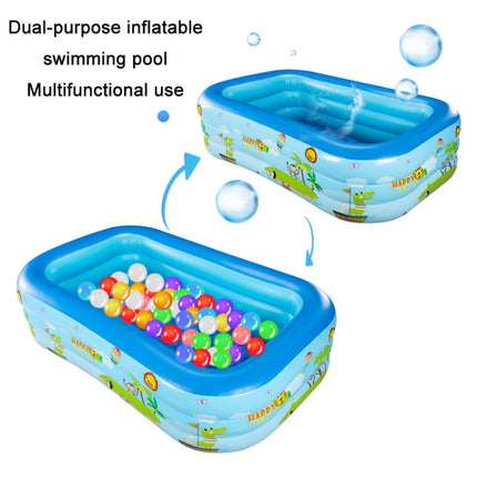 Children Adult Cartoon Inflatable Swimming Ring, Pattern: 1.2m Two Layer Pool-garmade.com