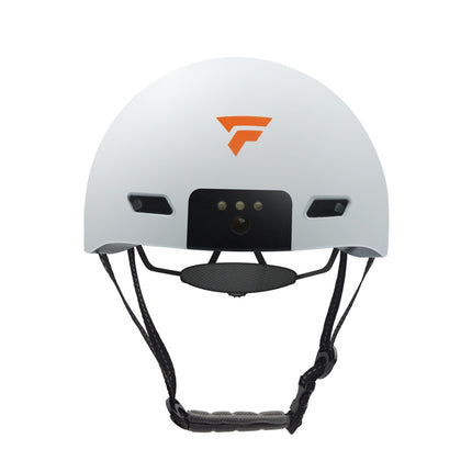 Foxwear V6 Camera Recorder Smart 720P HD With Light Riding Helmet, Size: One Size(White)-garmade.com