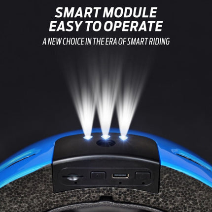 Foxwear V6 Camera Recorder Smart 720P HD With Light Riding Helmet, Size: One Size(White)-garmade.com
