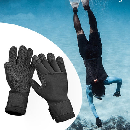 DIVESTAR 5mm Non-slip Wear-resistant Gloves Stab-resistant Diving Gloves, Size: L-garmade.com