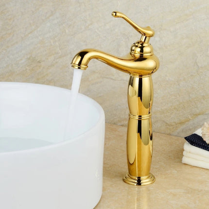 Hot And Cold Mixed Water Basin Imitation Water Faucet, Style: High Model-garmade.com