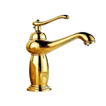 Hot And Cold Mixed Water Basin Imitation Water Faucet, Style: Short Model-garmade.com