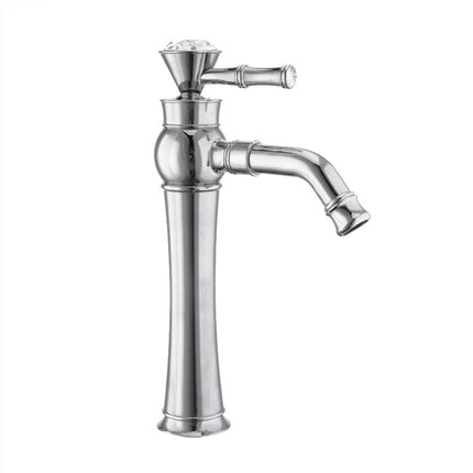 All Bronze Bathroom Basin Hot And Cold Water Faucet, Style: Electroplated High Model-garmade.com