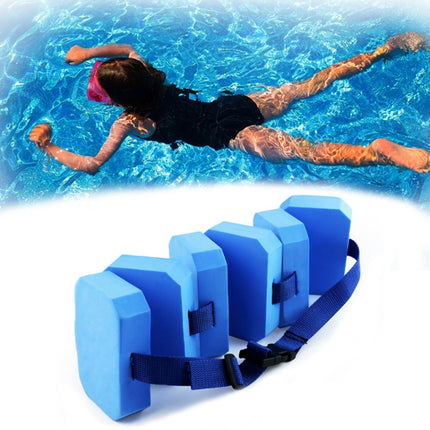 EVA Training Pool Foam Belt Adjustable Back Floating Foam Swimming Floating Waistband(Blue)-garmade.com