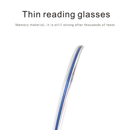 Pince-nez Reading Glasses Frameless Magnifying Glasses, Degree: +100(Red)-garmade.com