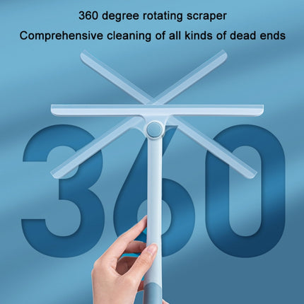 360 Degree Rotating Glass Wiper Household Mirror Window Brush, Specification: Blue(OPP Bag)-garmade.com