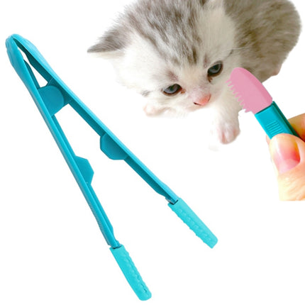 3 PCS Cat Eye Brush Pet Eye Cleaner Cat Hair Knot Brush(All Blue)-garmade.com