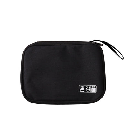 Power Hard Drive Digital Accessories Dustproof Storage Bag, Style: Data Cable Bag (Black)-garmade.com