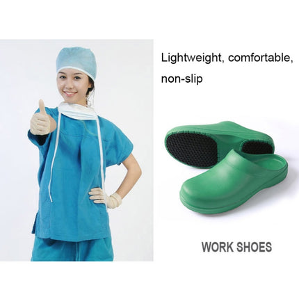 S073 Non-slip Work Shoes for Laboratory and Operating Room, Size: 40-41(Black)-garmade.com