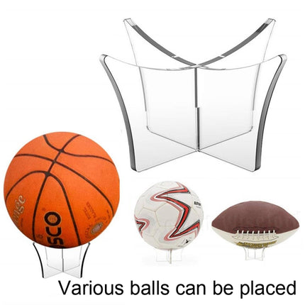2 PCS Acrylic Ball Display Stand Transparent Display Base(Transparent)-garmade.com