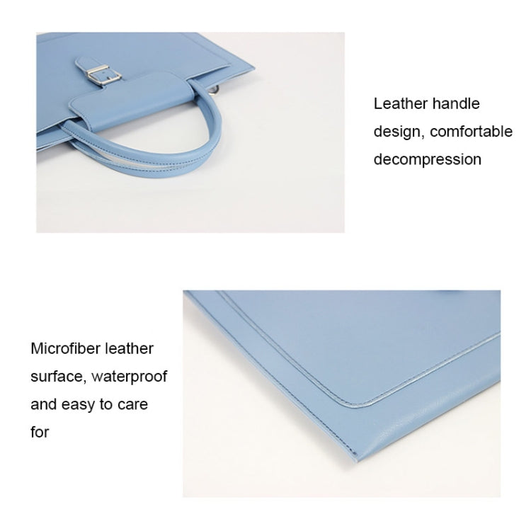 S176 Portable Waterproof Laptop Bag with Power Pack, Size: 13 inches(Light Grey)-garmade.com