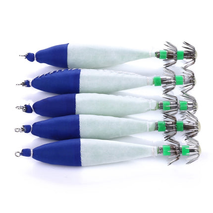 5 PCS / Bag HENGJIA SJ001 Luminous Explosion Squid Hook Deep Sea Fishing Fake Bait(5)-garmade.com