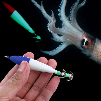 5 PCS / Bag HENGJIA SJ001 Luminous Explosion Squid Hook Deep Sea Fishing Fake Bait(4)-garmade.com