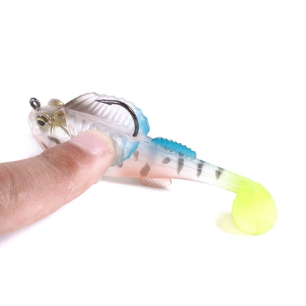 4 PCS HENGJIA SO062 Defense Bottom Tail 14g Jumping Fish Luya Soft Bait(1)-garmade.com