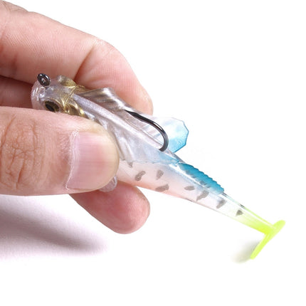 4 PCS HENGJIA SO062 Defense Bottom Tail 14g Jumping Fish Luya Soft Bait(1)-garmade.com