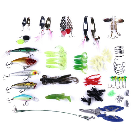 110 PCS / Box HENGJIA Sea Bass Fake Soft Bait Fishing Gear Accessories Freshwater Bait-garmade.com