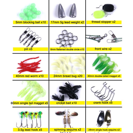 110 PCS / Box HENGJIA Sea Bass Fake Soft Bait Fishing Gear Accessories Freshwater Bait-garmade.com