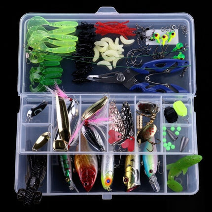 110 PCS / Box HENGJIA Sea Bass Fake Soft Bait Fishing Gear Accessories Freshwater Bait-garmade.com