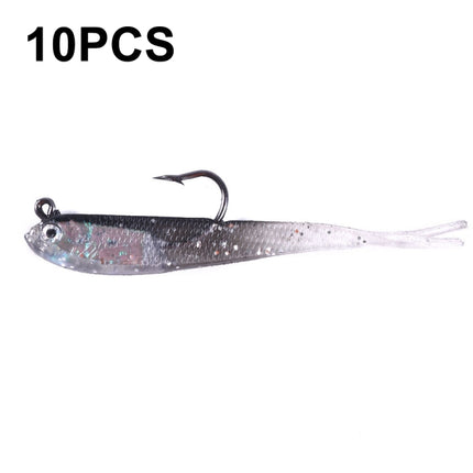 10 PCS HENGJIA 7cm 5g Fork Tail Pack Fish Sea Fishing Tools Luya Bait(3)-garmade.com