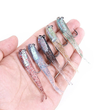 10 PCS HENGJIA 7cm 5g Fork Tail Pack Fish Sea Fishing Tools Luya Bait(4)-garmade.com