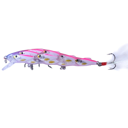 HENGJIA MI113 11.5cm 15.7g Sea Fishing Crank Lure Swing With Feather Hook(C)-garmade.com