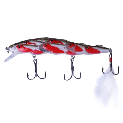 HENGJIA MI113 11.5cm 15.7g Sea Fishing Crank Lure Swing With Feather Hook(C)-garmade.com