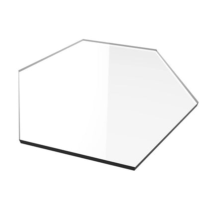 10 PCS Clear Hexagon Acrylic Seat Card Guest Business Card Logo Decoration DIY Board-garmade.com