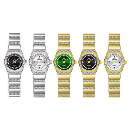 BS Bee Sister FA1647 Classic Ladies Watch Diamond Wrist Watch(Silver Black)-garmade.com